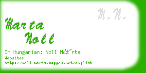 marta noll business card